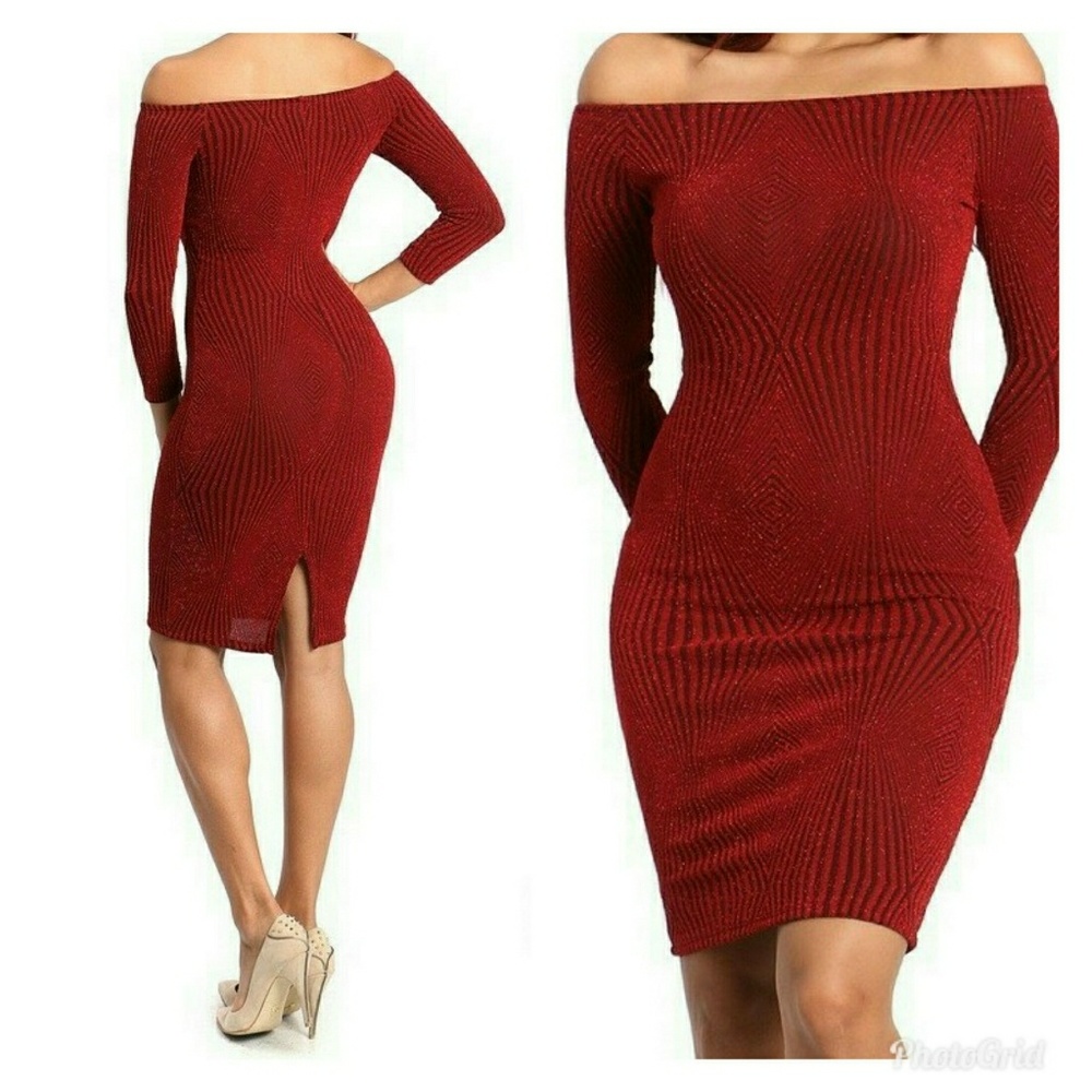 Off shoulder Bodycon Dress - Picture 2 of 4