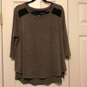 Style & Co. Lace Detail Sweater