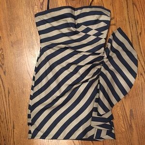 Beautiful BCBG strapless dress with ruffle