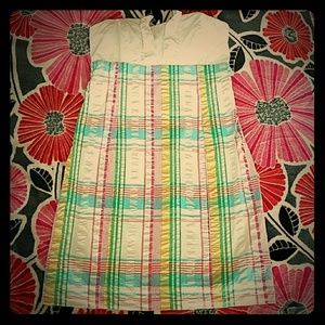 Lilly Pulitzer Plaid Strapless dress