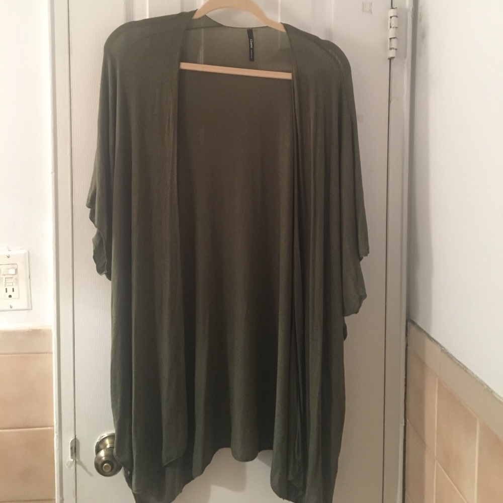 Olive green kimono