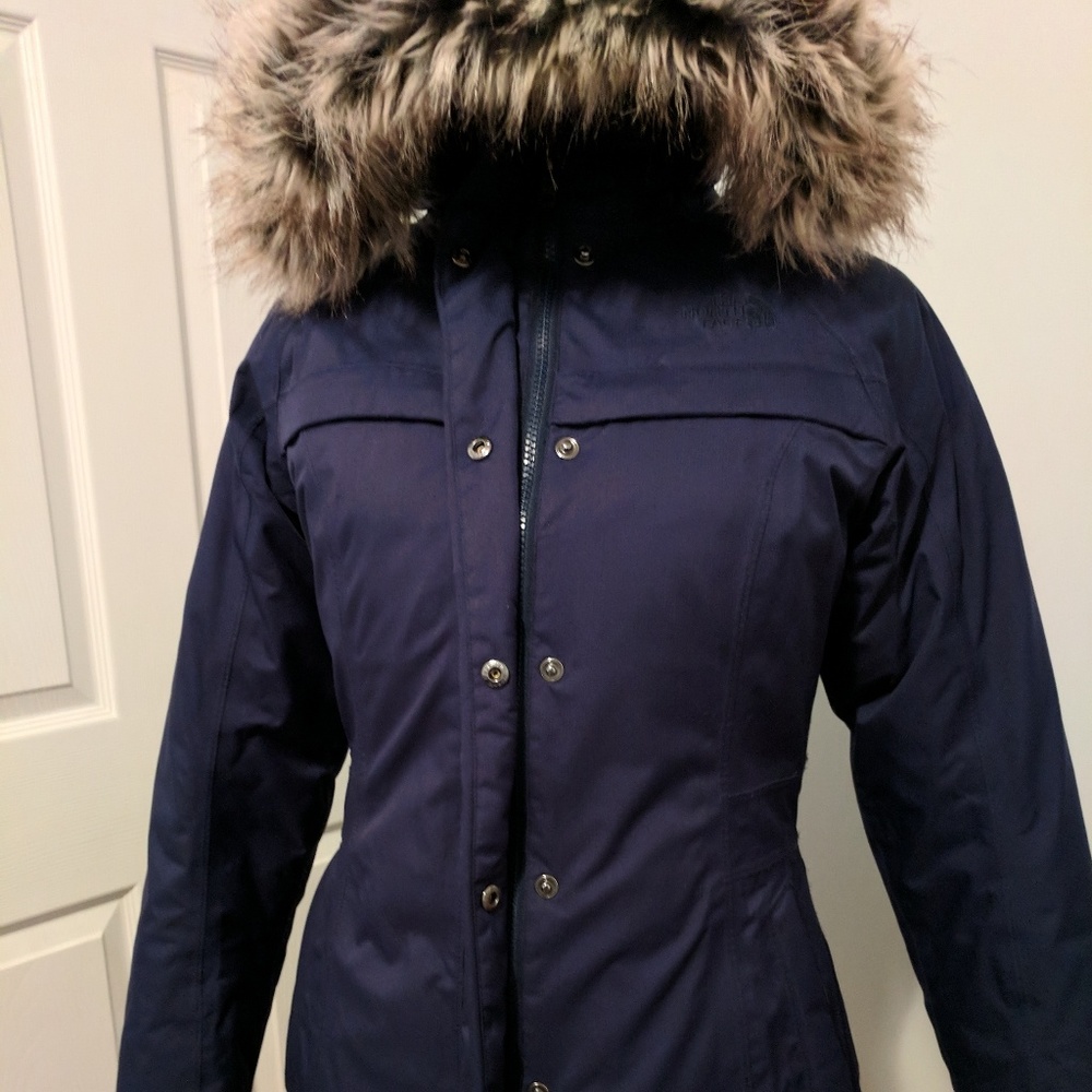North Face Down Parka Navy XS