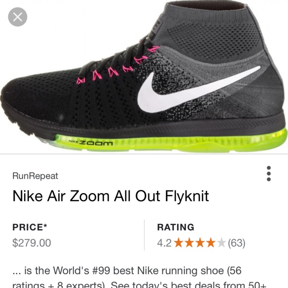 Women's Nike zoom all out flyknit