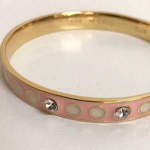 Kate Spade World Is Your Oyster Pink Bangle
