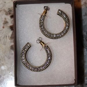 Silpada K&R Leather Together Earrings