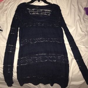 dark blue sweater