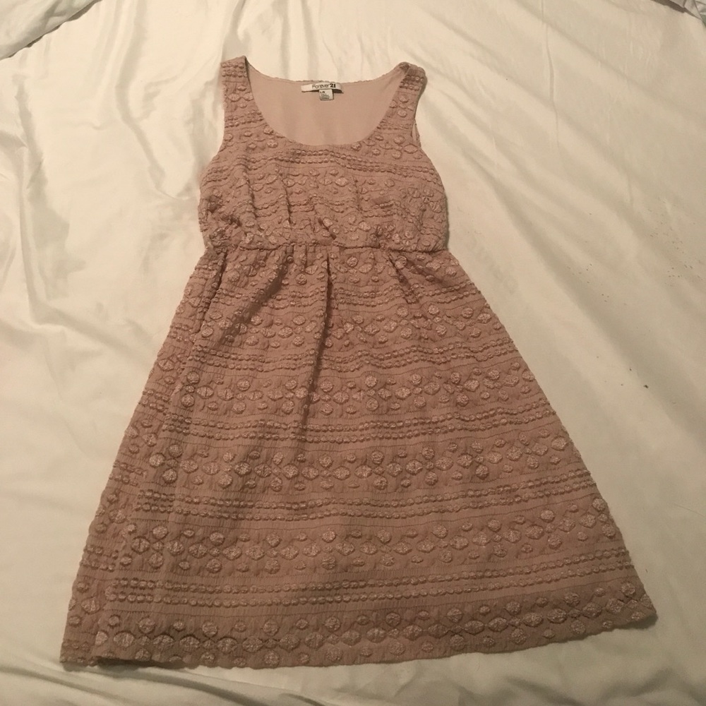 Tan Forever 21 Dress