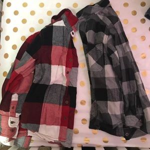 Boys Sz S flannel lot
