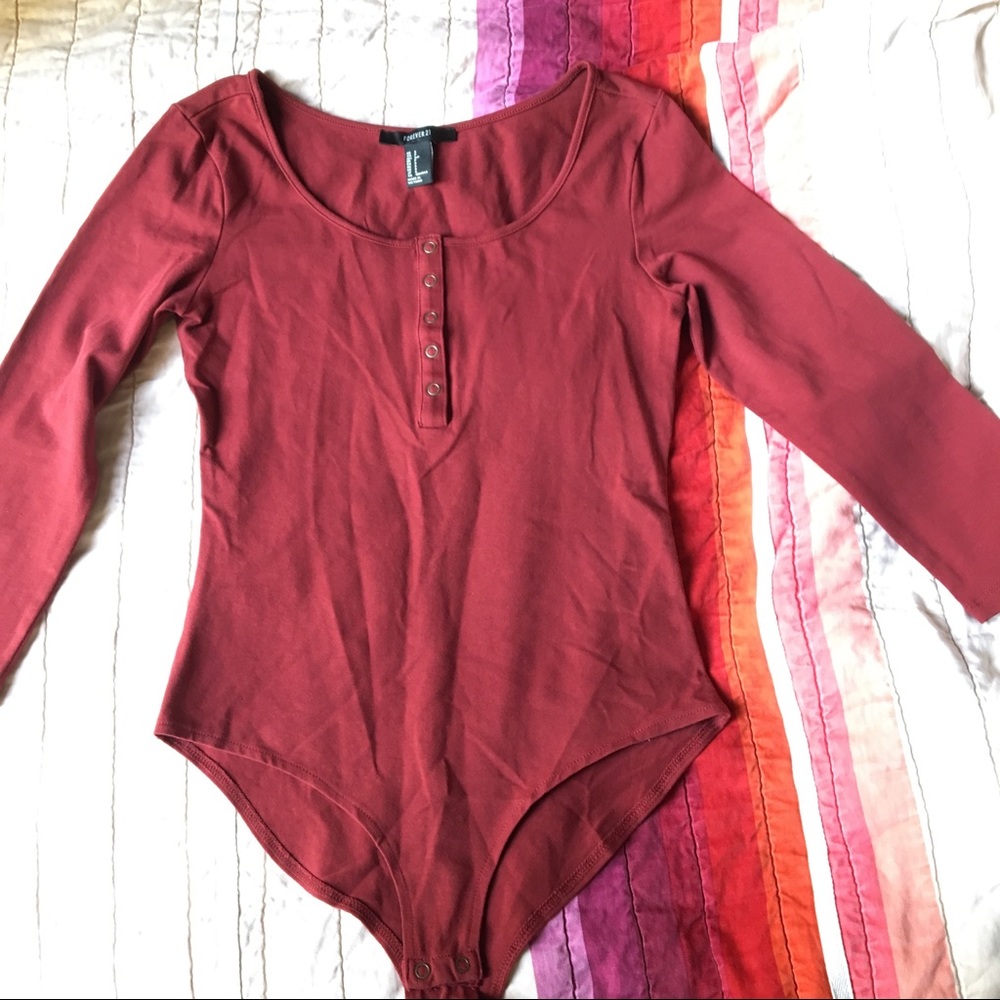 Forever 21 burnt orange bodysuit