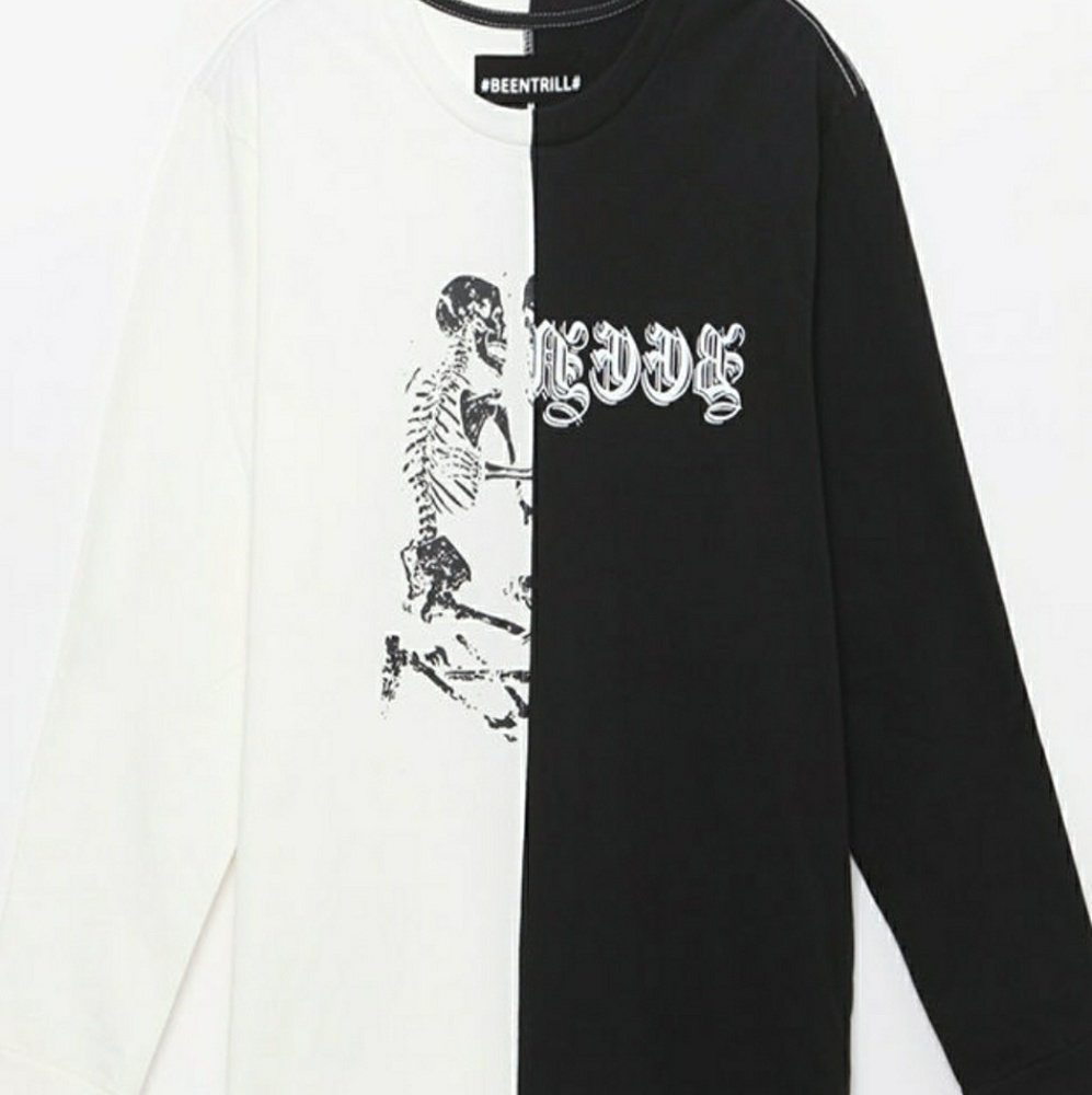 Been Trill Split Graphic Long Sleeve T-Shirt