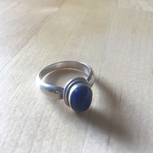 Sterling Silver and Lapis Ring