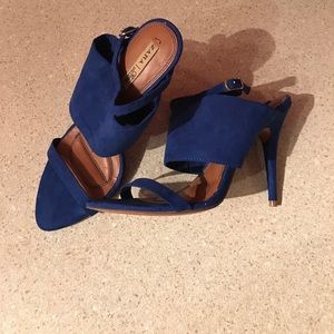 Royal Blue Suede Zara Sandals
