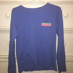 Vineyard Vines Whale Design Long Sleeve Tee