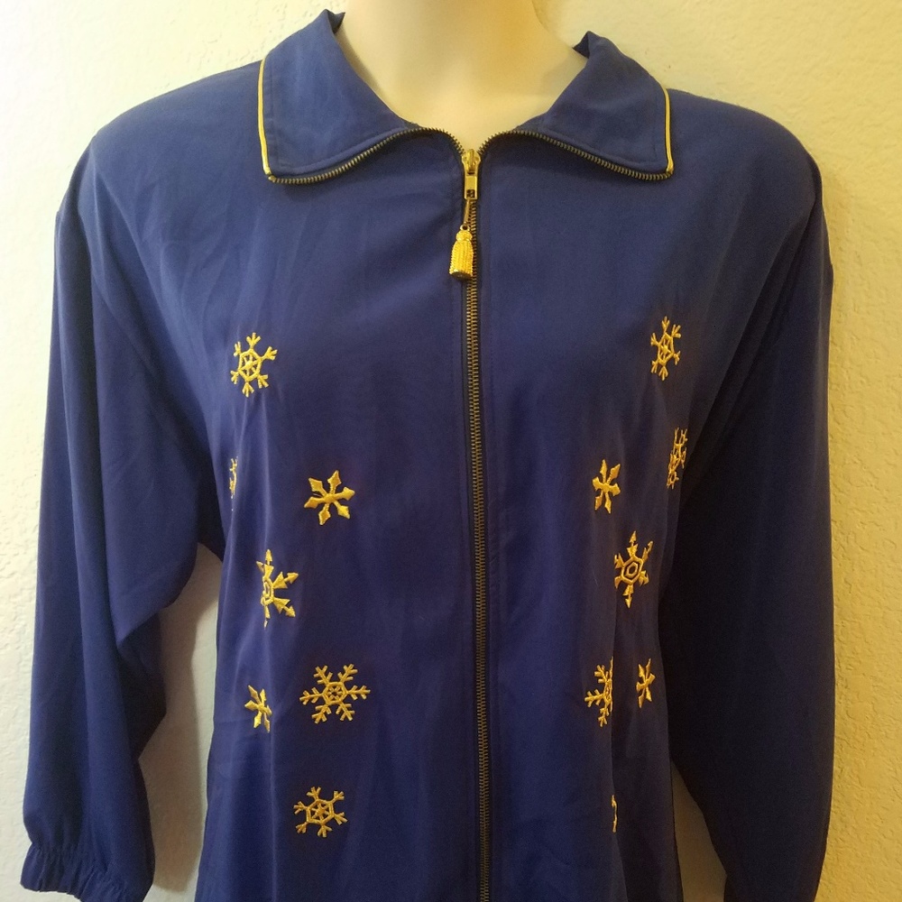 HOST PICK Snow Flake Holiday Jacket 3X 4X 24 26 28
