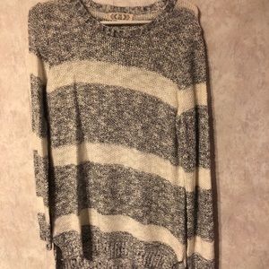 Striped blue and white sweater