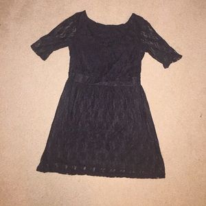 Black lace dress