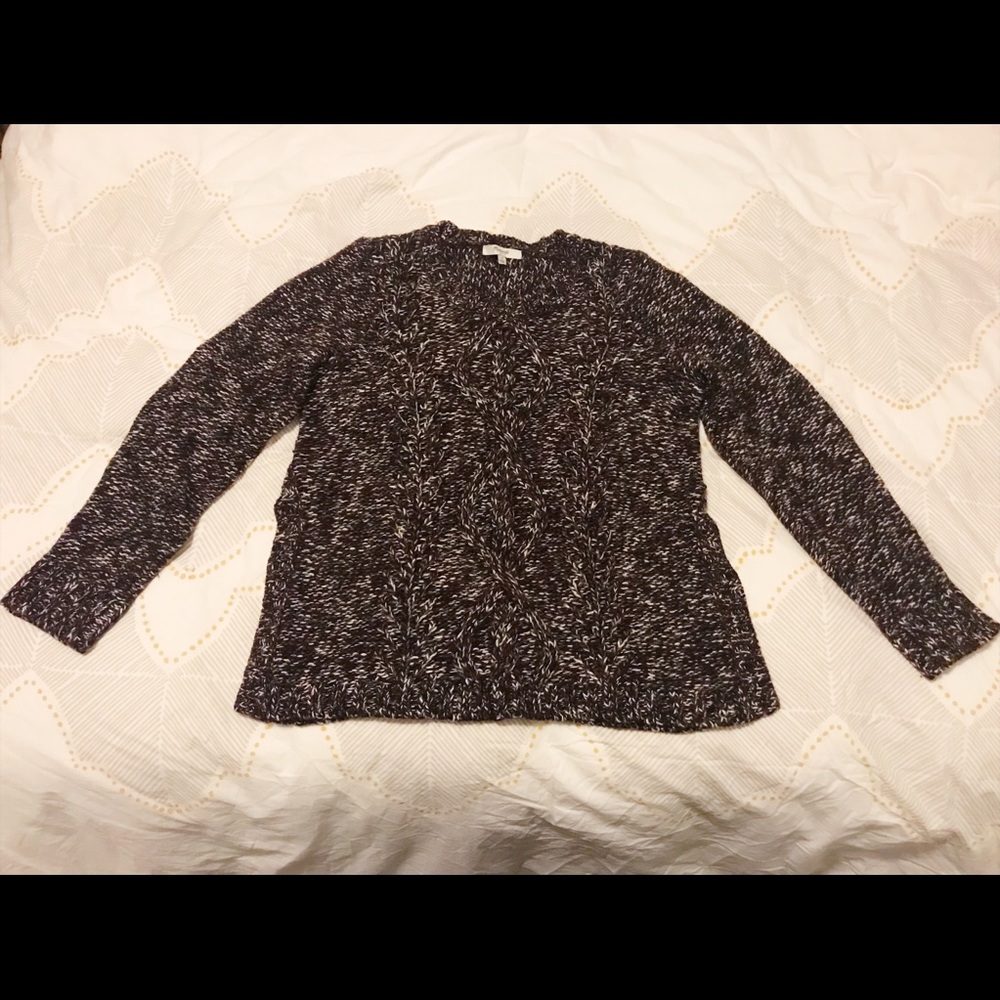 Madewell open side slit multicolor sweater size S