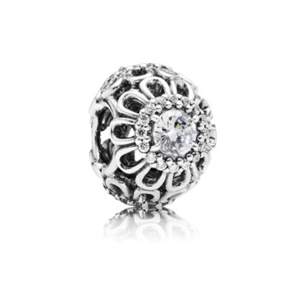 Pandora Floral Brilliance, Clear CZ Charm