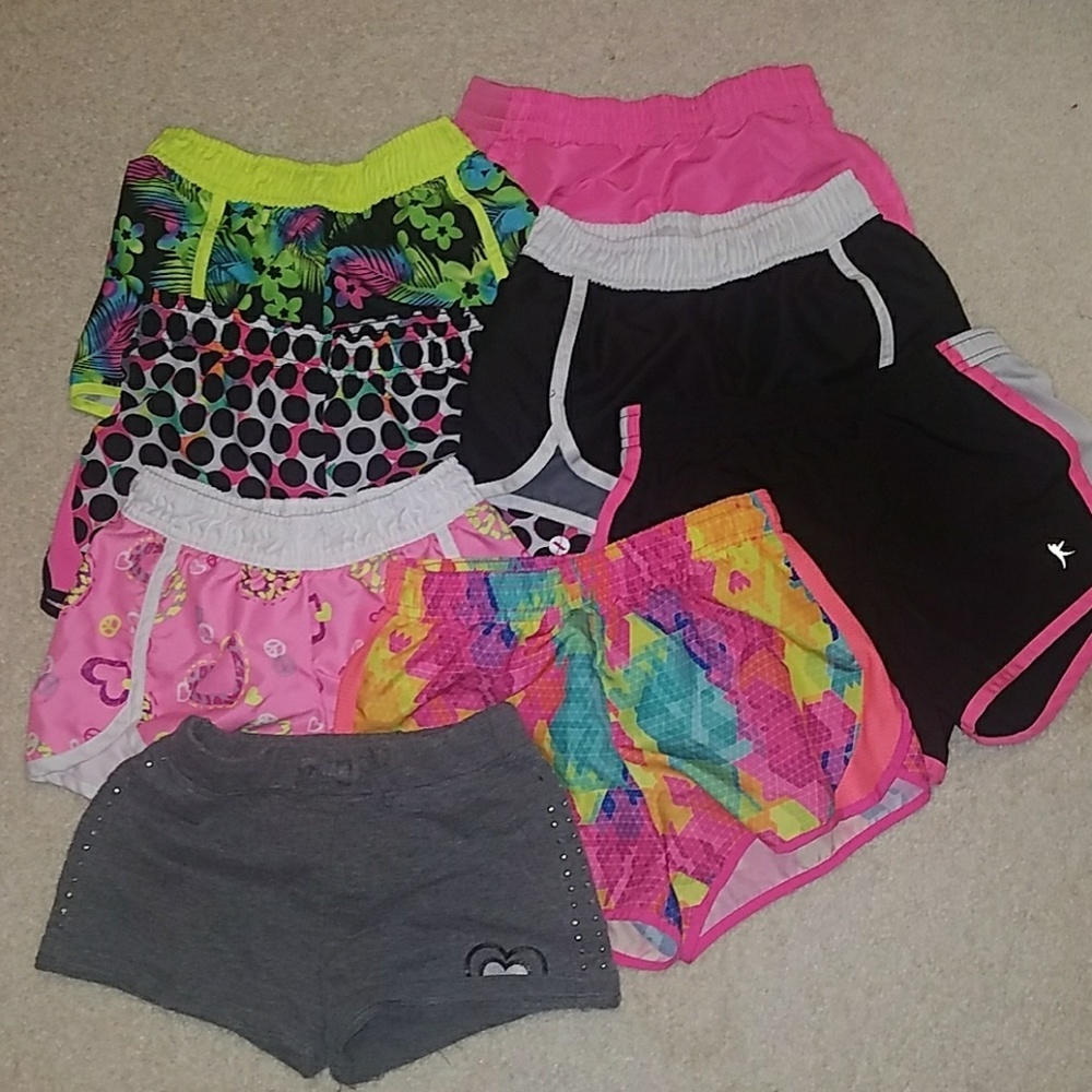 Lot of 8 Girl's Size 6/6x Workout Shorts