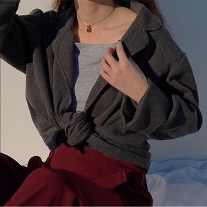 Grey cardigan