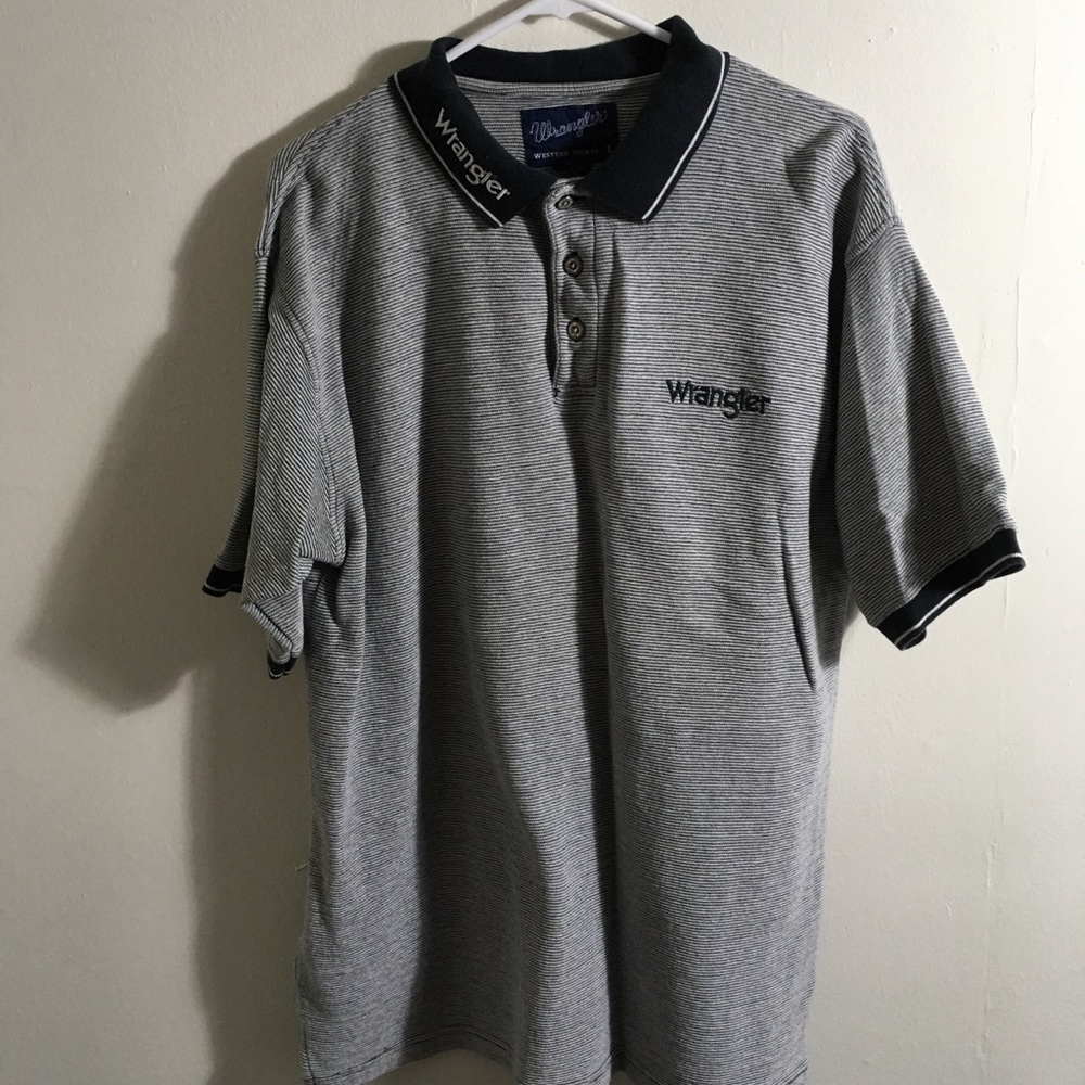 Wangler Embroidered Short Sleeve Polo Striped