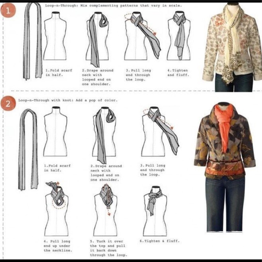 How To Tie A Scarf ~
