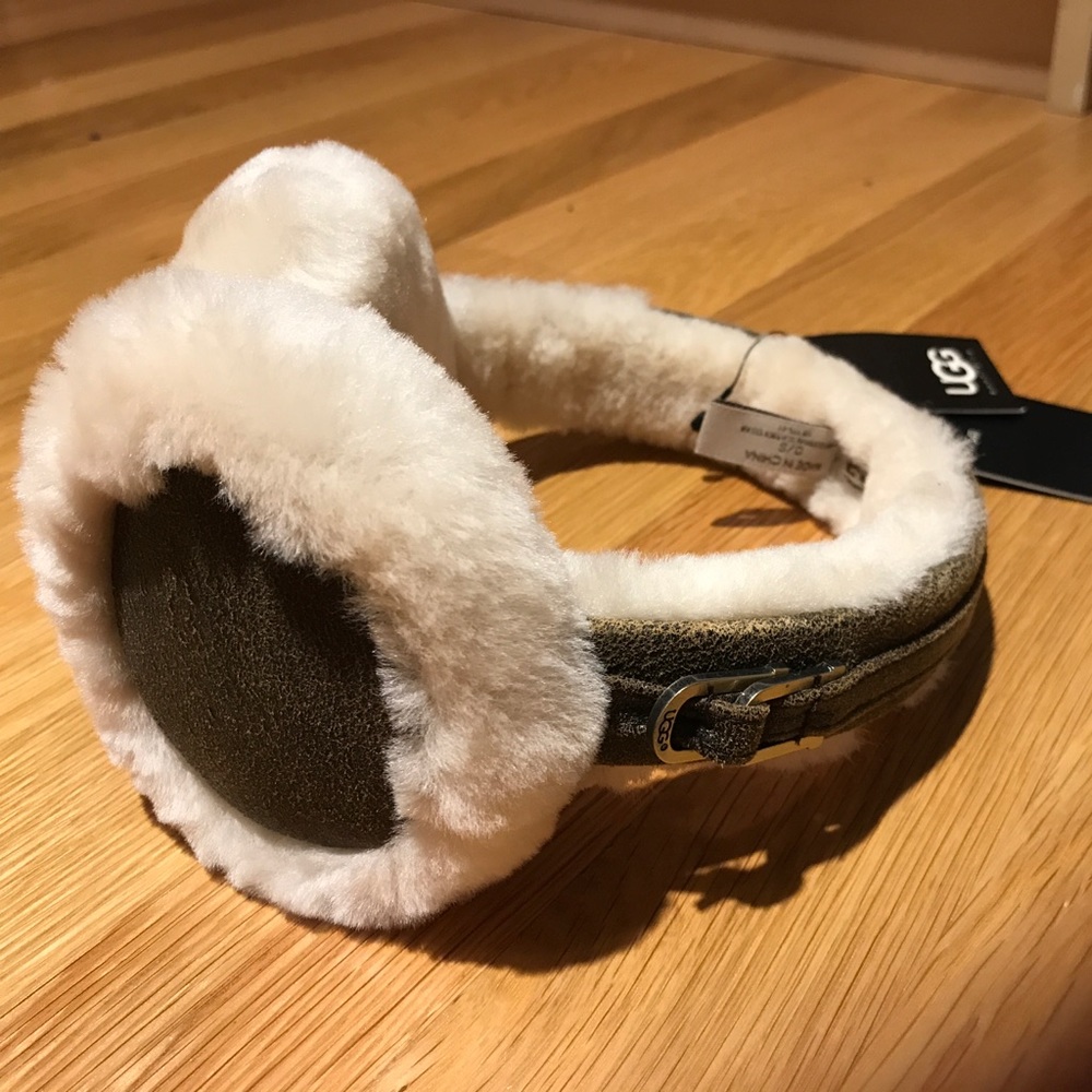 Ugg ear muffs (brand new) - leather & sheepskin
