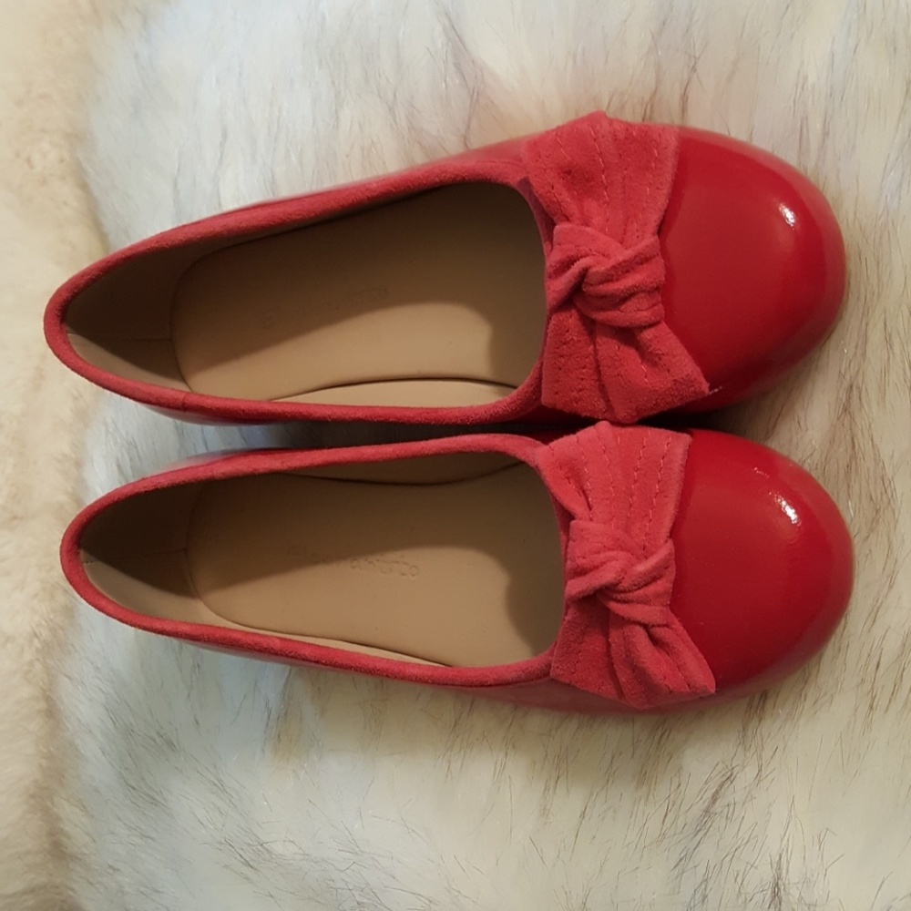 Little girl Elephantito patent red _Alex Flat