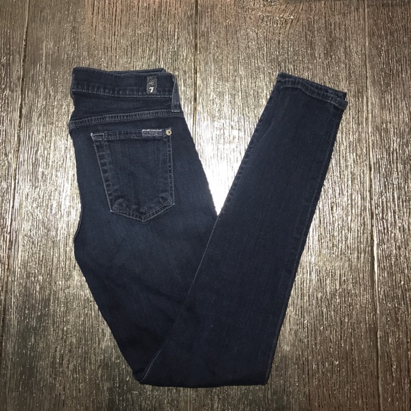 7 for all mankind skinny jeans size 25 - Picture 1 of 2