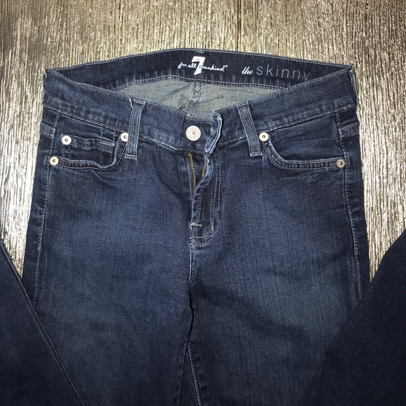 7 for all mankind skinny jeans size 25 - Picture 2 of 2