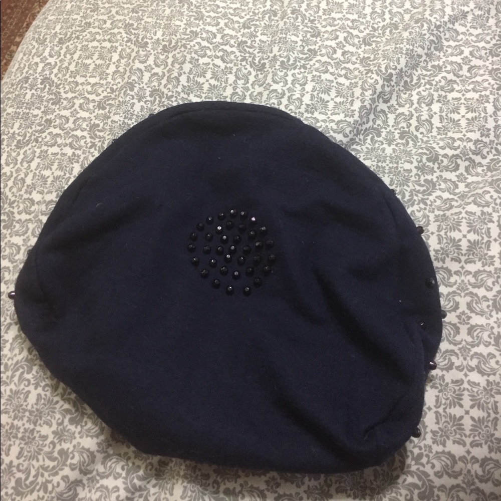Vintage Neiman Marcus Dark Blue Beret