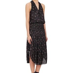 Ulla Johnson Lucille Floral Satin Sleeveless Dress