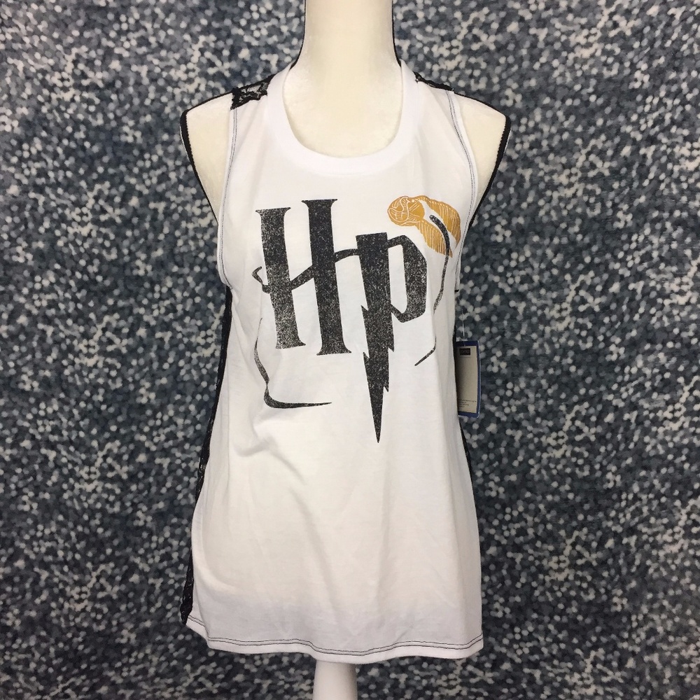 NWT Harry Potter Lace Back Tank Top Snitch 303Y2