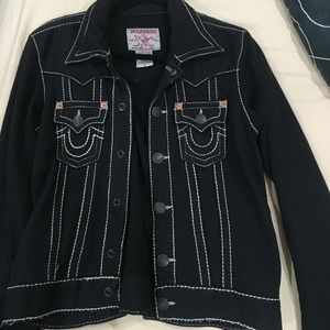 True religion authentic exposed stitch jacket