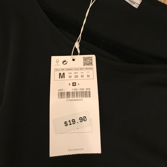 Zara black crop top - Picture 4 of 5