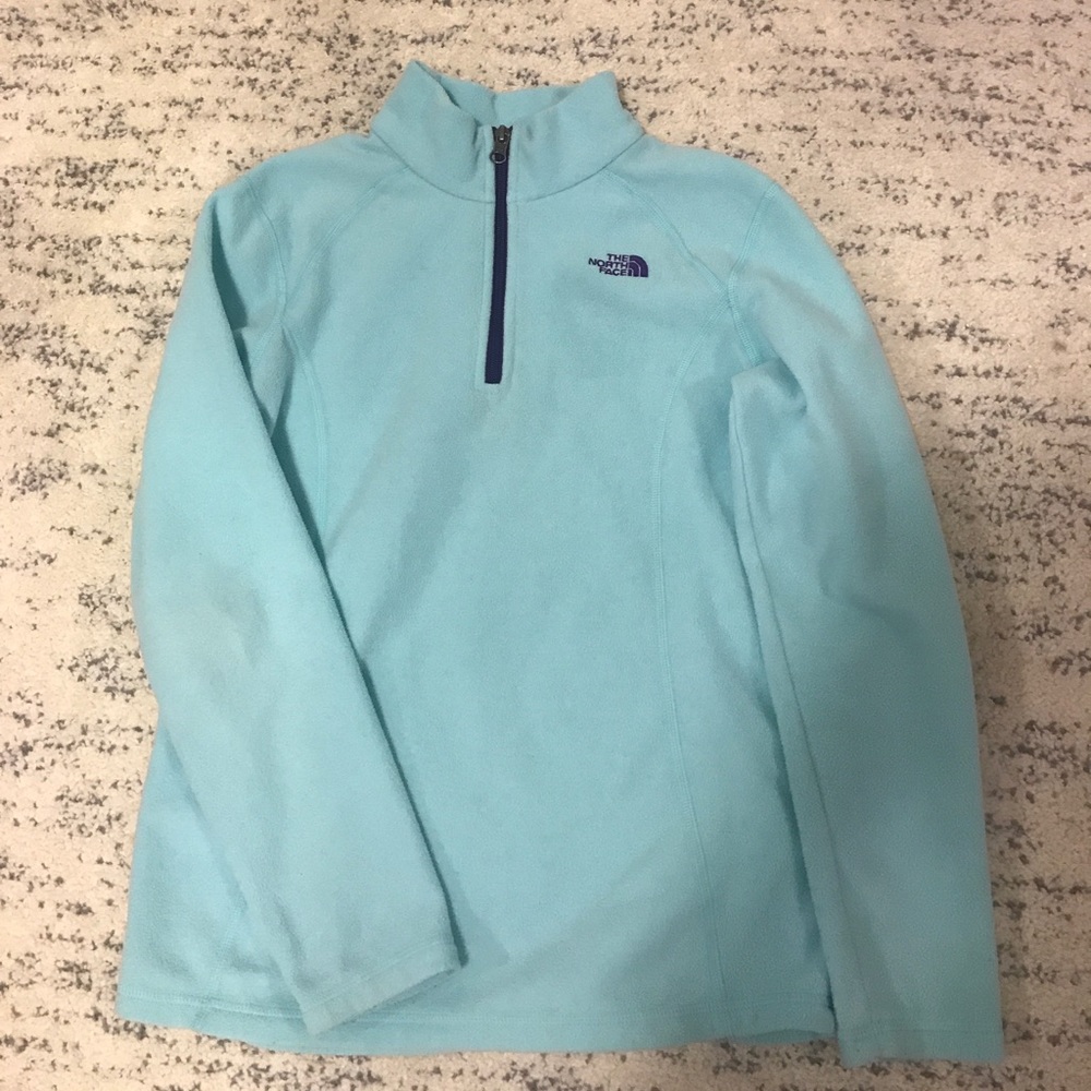 Girls Large North Face half zip