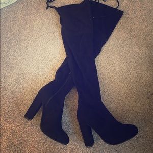 New Over the Knee Black Boots