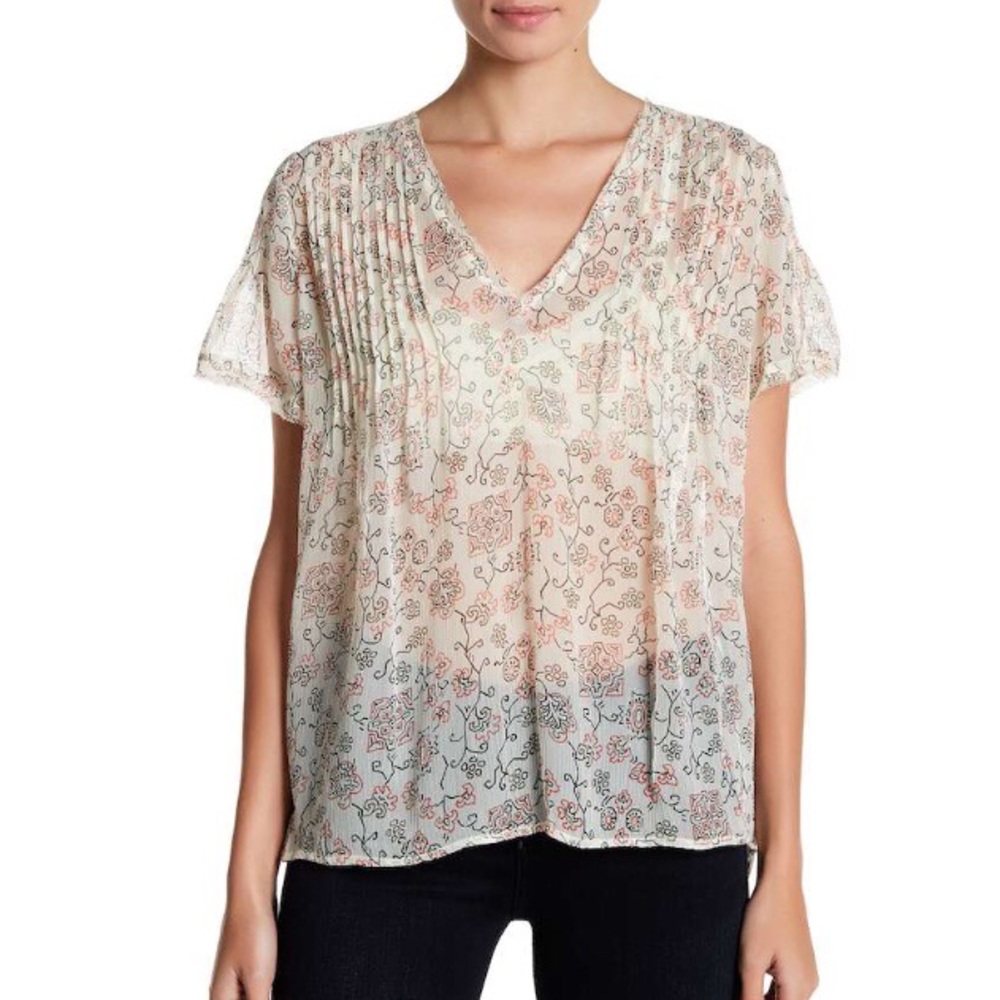 Paige sheer silk top