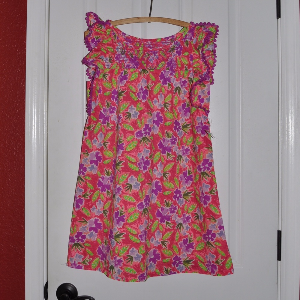 New CAT & JACK Girl's Floral Shift Dress L 10/12 - Picture 4 of 8