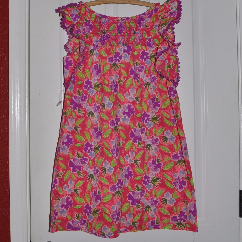 New CAT & JACK Girl's Floral Shift Dress L 10/12 - Picture 7 of 8
