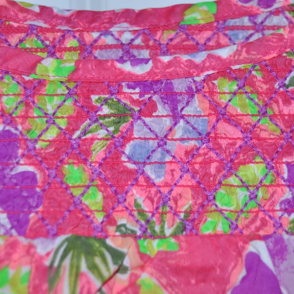 New CAT & JACK Girl's Floral Shift Dress L 10/12 - Picture 6 of 8