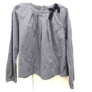 (SALE) Jacadi Paris Gingham Blouse - Size 6 G