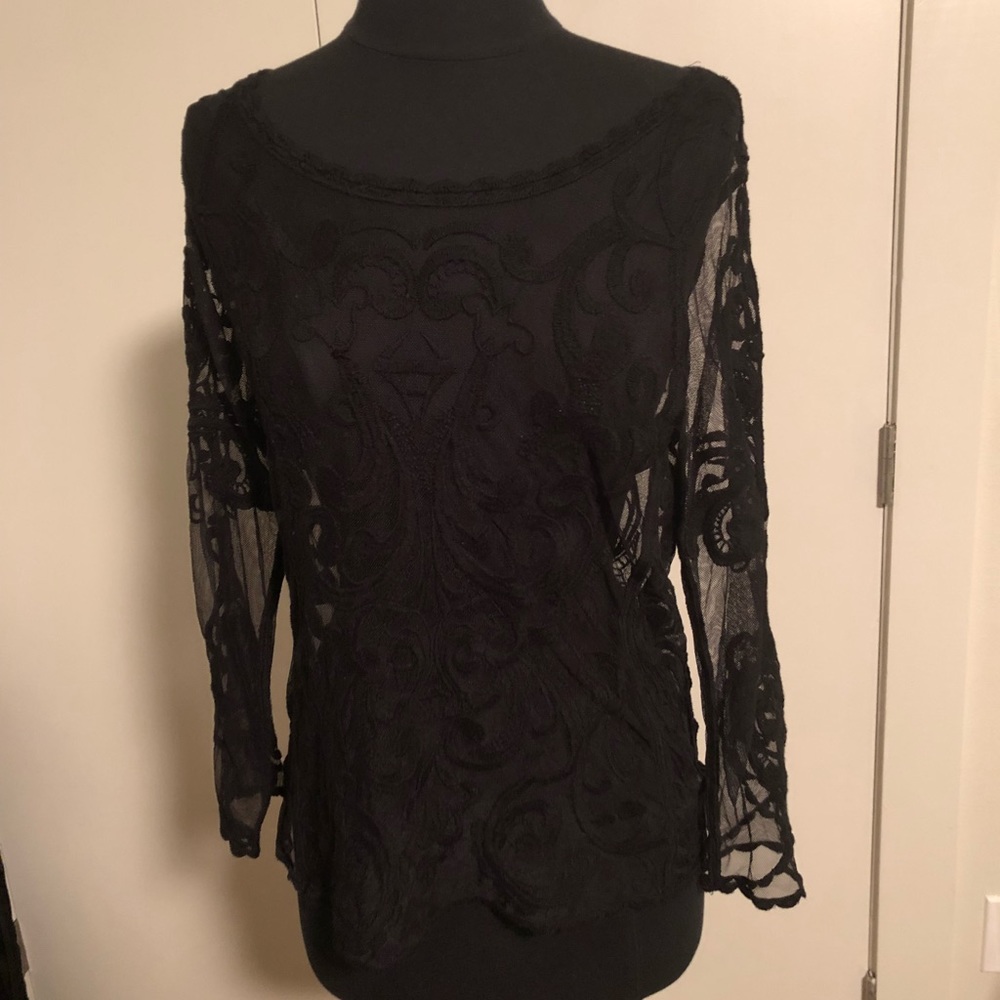 SEXY Black Lace Top