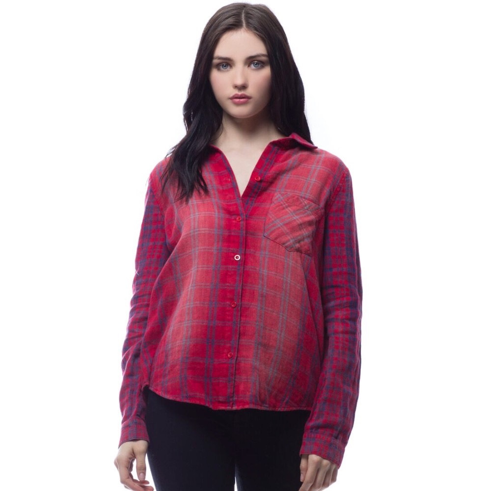 Red garment wash flannel ❤️