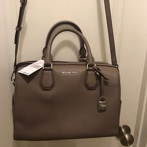 Gray Michael Kors purse