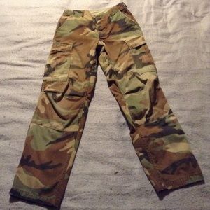 Authentic Military Camo pants.