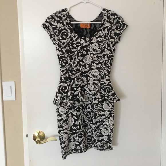 NWT Voom by Joy Han Peplum Dress - Picture 1 of 7