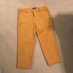 Cute Old Navy Gold-Yellow Cropped Pants
