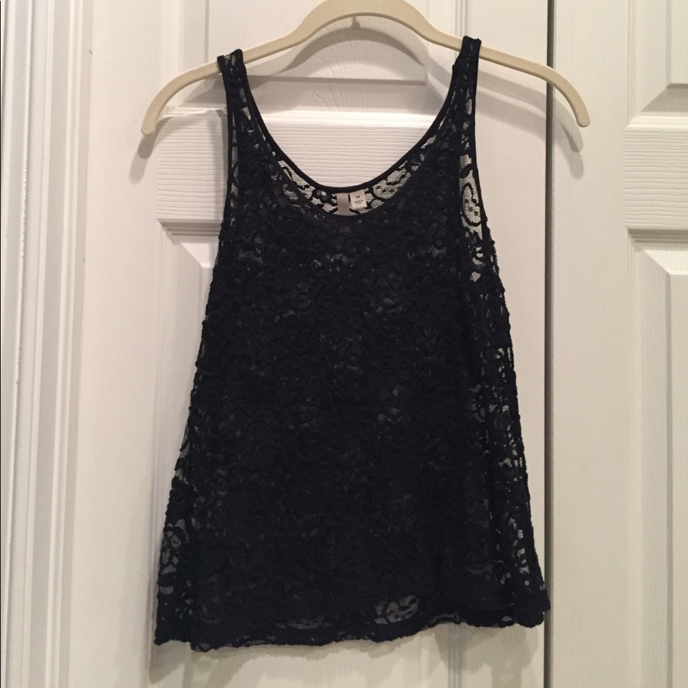 Black lace top