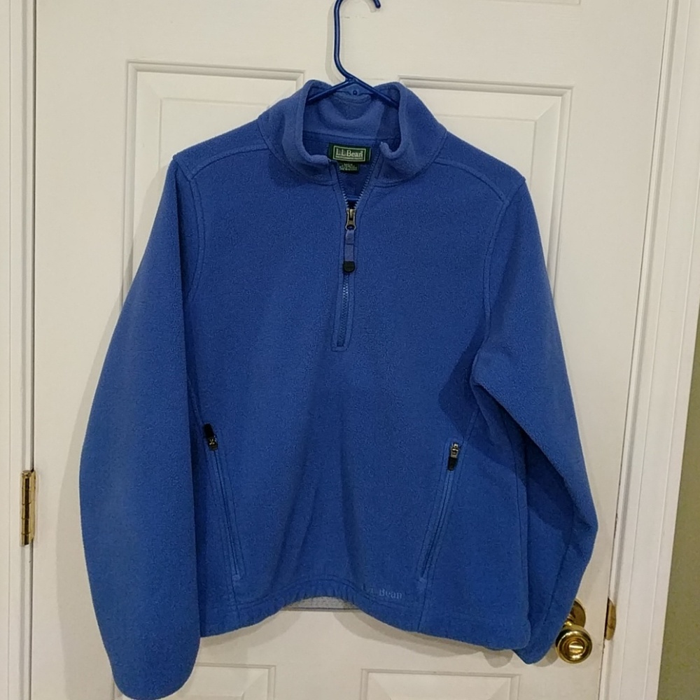 L.L.Bean fleece quarter zip pull over
